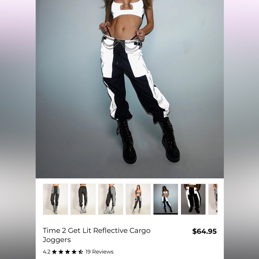 Reflective Iheartraves joggers